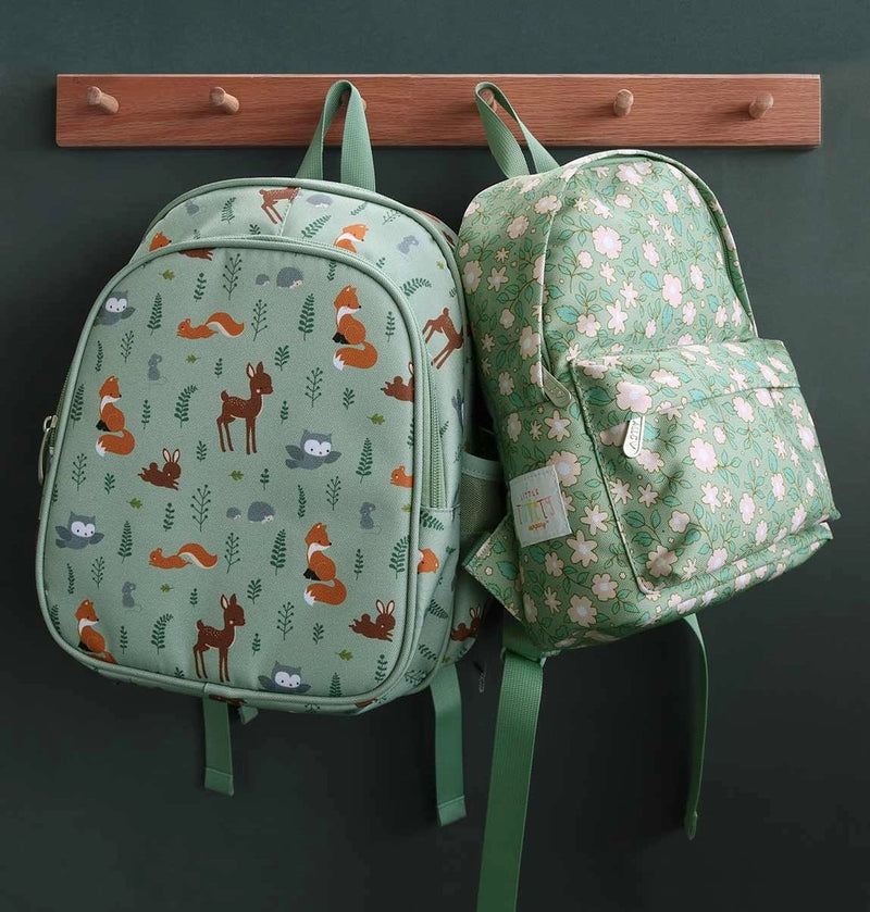 Kids Backpack Insulated Front Compartment: Forest Friends - Wee Bambino