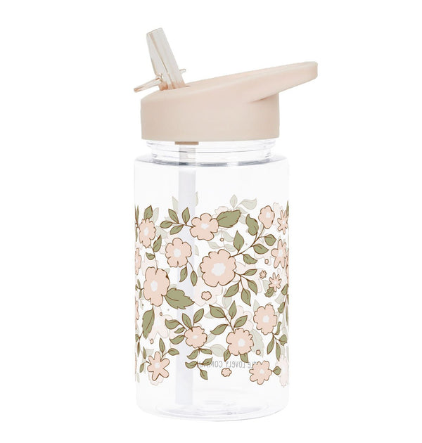 Kids Drink Bottle/Water Bottle: Blossoms - Pink - Wee Bambino