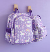 Kids insulated front compartment backpack: Unicorn dreams - Wee Bambino