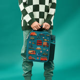 Kids Lunch Bag, Insulated, Automobiles, Medium - Wee Bambino
