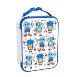 Kids Lunch Bag, Insulated, Robots, Medium - Wee Bambino