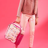Kids Lunch Bag, Insulated, Unicorn Rainbows, Medium - Wee Bambino