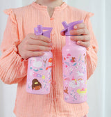 Kids' stainless steel drink/water bottle: Princesses - Wee Bambino
