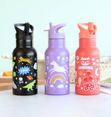 Kids stainless steel drink/water bottle: Unicorn dreams - Wee Bambino