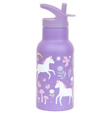 Kids stainless steel drink/water bottle: Unicorn dreams - Wee Bambino