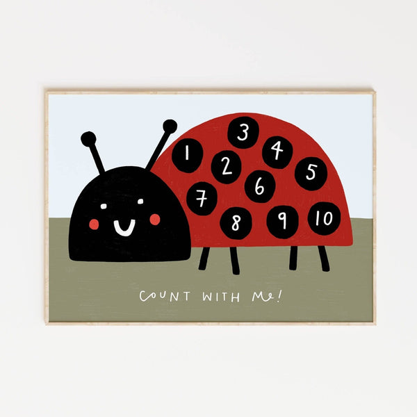 Ladybird A4 Print - Wee Bambino