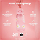 Leak Proof Kids Water Bottle, Recyclon, Daisies, 350ml (12oz) - Wee Bambino
