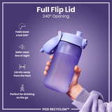 Leak Proof Kids' Water Bottle, Recyclon, Light Purple, 350ml (12oz) - Wee Bambino