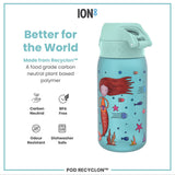Leak Proof Kids Water Bottle, Recyclon, Mermaid, 350ml (12oz) - Wee Bambino