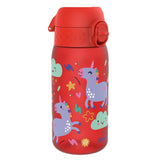 Leak Proof Kids Water Bottle, Recyclon, Red Unicorns, 350ml (12oz) - Wee Bambino