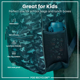 Leak Proof Kids Water Bottle, Recyclon, Rescue Vehicles, 350ml (12oz) - Wee Bambino