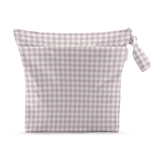 Lilac Gingham - Grab & Go Nappy Wet Bags With Handle - Wee Bambino
