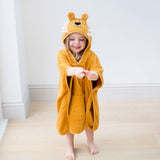 Lion Face Kids Hooded Cotton Poncho - Wee Bambino