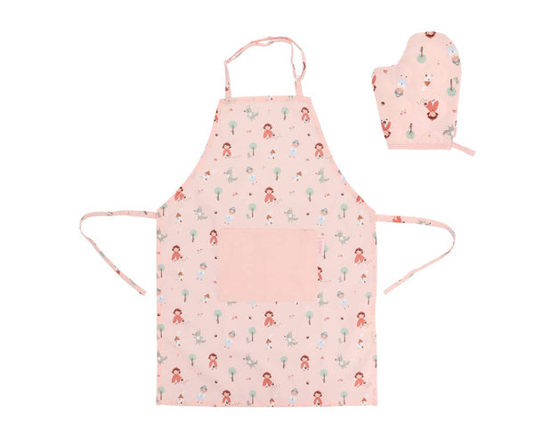 Little Red Customizable Apron and Oven Mitt Set - Wee Bambino
