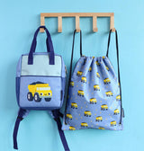 Little Square backpack: Dump truck - Wee Bambino