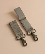 Logo Pram Bag Clips - Olive - Wee Bambino