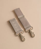 Logo Pram Bag Clips - Oyster - Wee Bambino