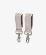 Logo Pram Bag Clips - Oyster - Wee Bambino