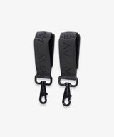 Logo Pram Bag Clips - Soft Black - Wee Bambino