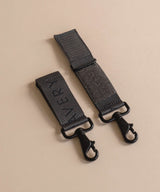 Logo Pram Bag Clips - Soft Black - Wee Bambino