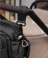 Logo Pram Bag Clips - Soft Black - Wee Bambino