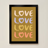 LOVE Art Print - Olive - Wee Bambino