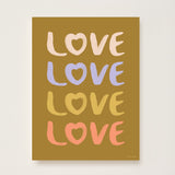 LOVE Art Print - Olive - Wee Bambino