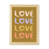 LOVE Art Print - Olive - Wee Bambino