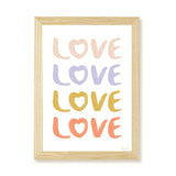 LOVE Art Print - White - Wee Bambino