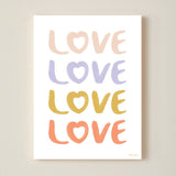 LOVE Art Print - White - Wee Bambino