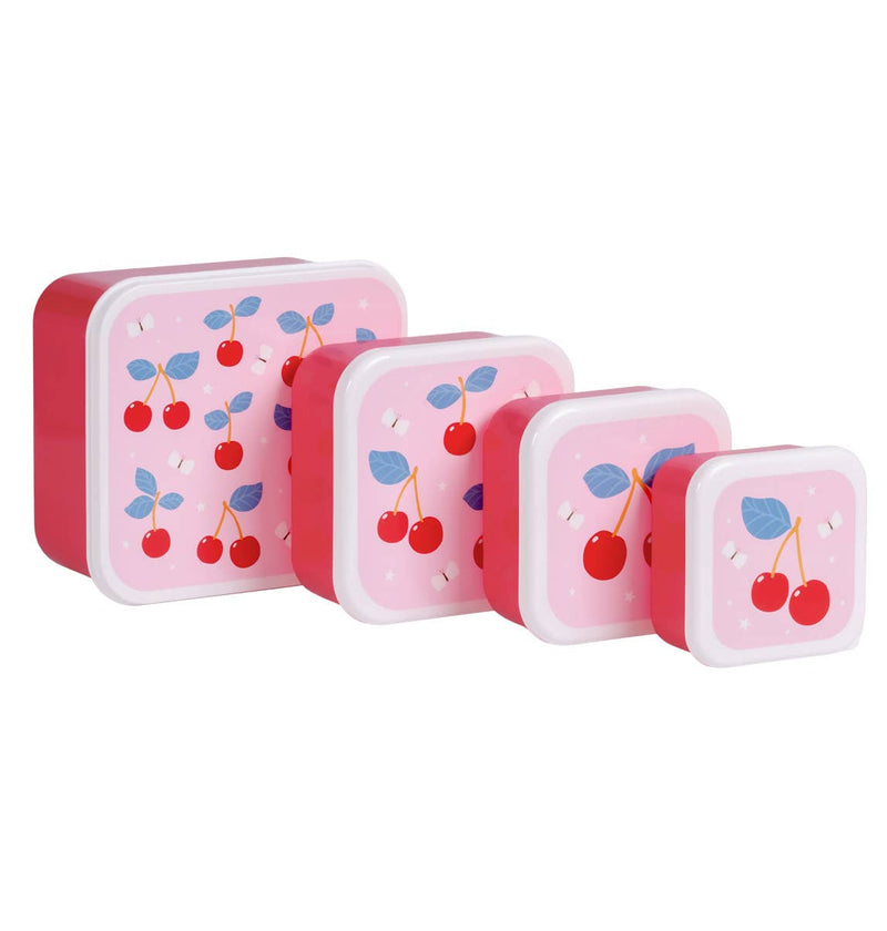 Lunch & snack box set: Cherries - Wee Bambino