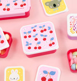 Lunch & snack box set: Cherries - Wee Bambino