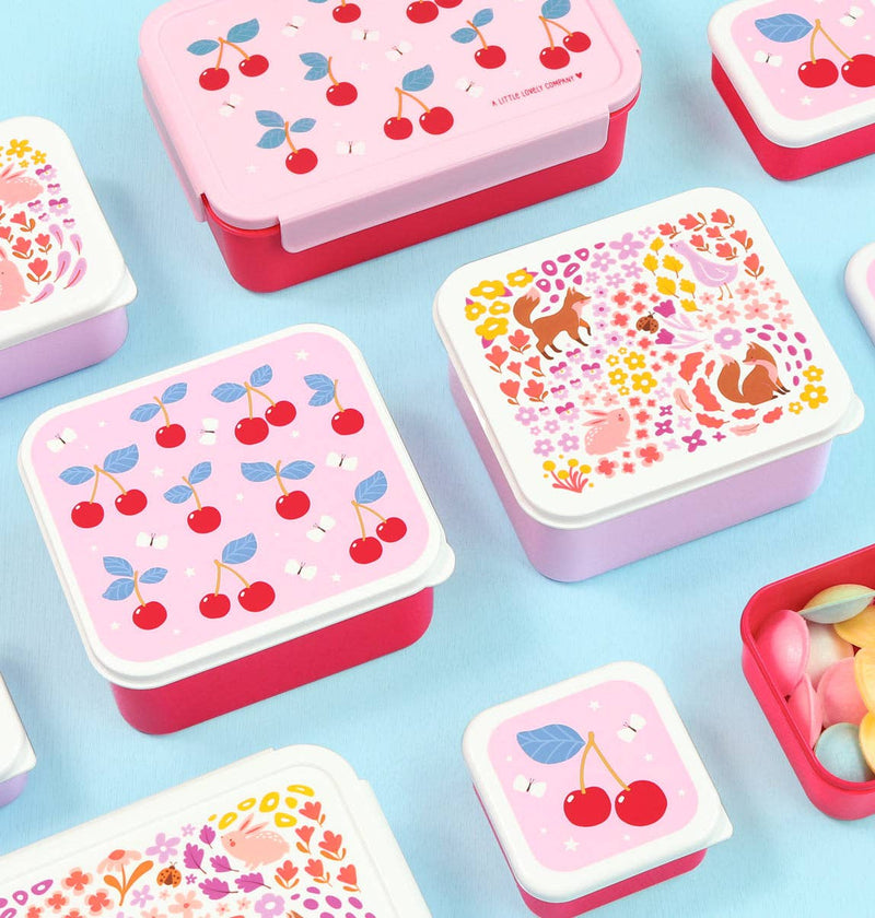 Lunch & snack box set: Cherries - Wee Bambino