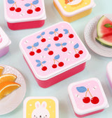 Lunch & snack box set: Cherries - Wee Bambino