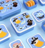 Lunch & snack box set: Pirates (Personalise) - Wee Bambino