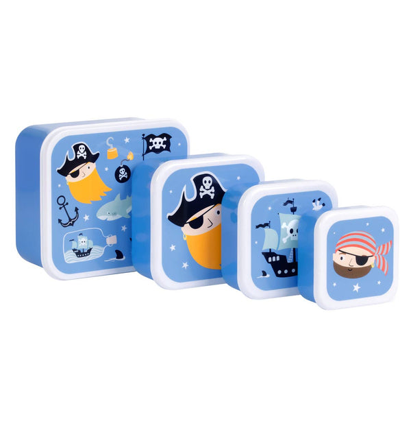 Lunch & snack box set: Pirates (Personalise) - Wee Bambino