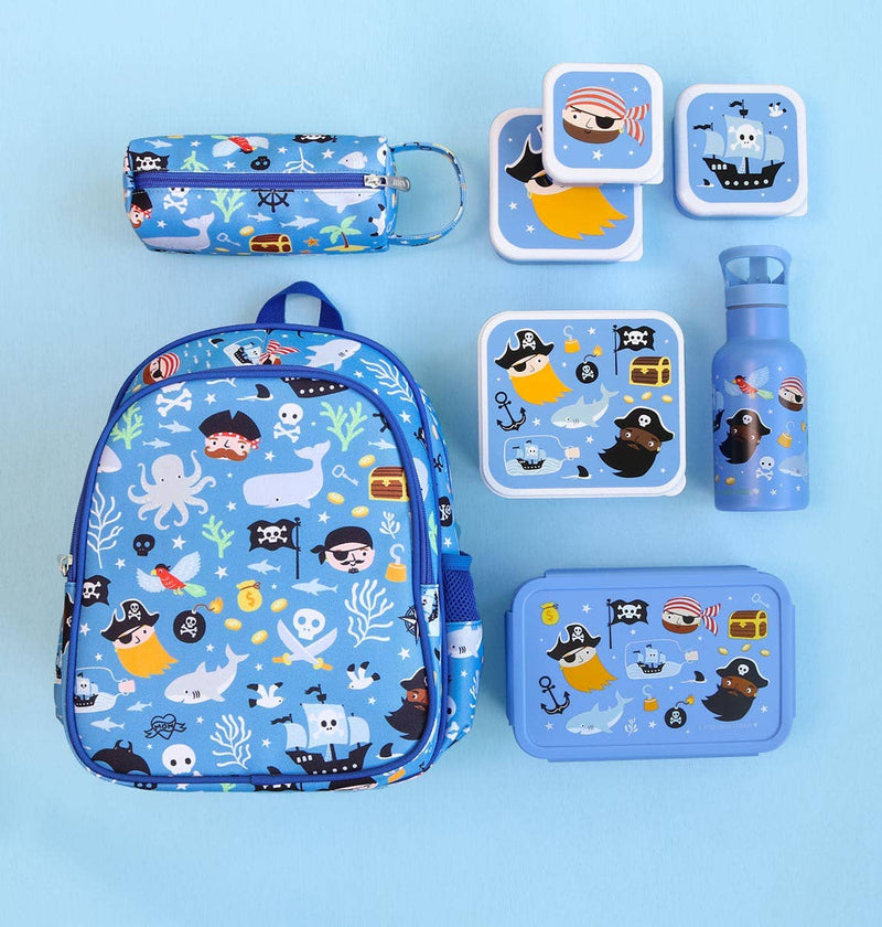 Lunch & snack box set: Pirates (Personalise) - Wee Bambino