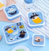 Lunch & snack box set: Pirates (Personalise) - Wee Bambino