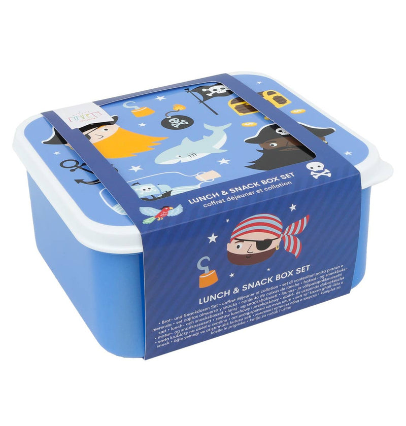 Lunch & snack box set: Pirates (Personalise) - Wee Bambino