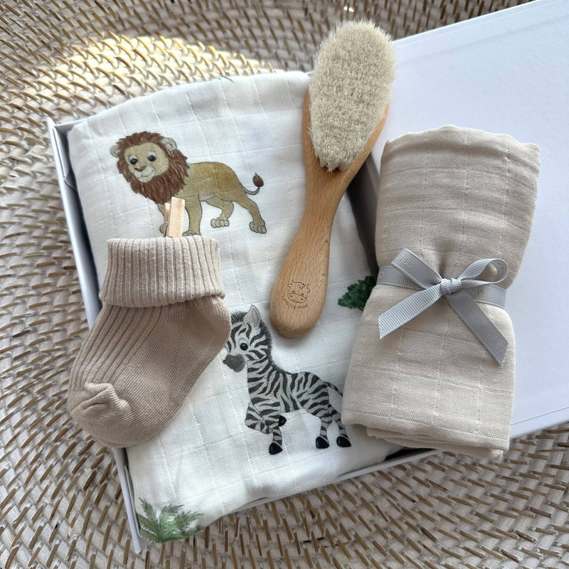 Luxury cotton newborn socks - Tiny taupe - Wee Bambino