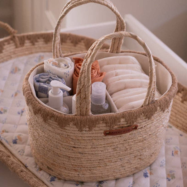 Maize Nappy Caddy - Natural - Wee Bambino