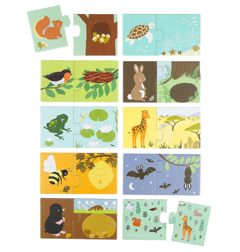 Matching puzzle: Animal habitats - Wee Bambino