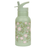 Member, straw & brush, stainless steel bottle: Blossoms - sage - Wee Bambino