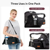 Momcozy All - in - One Stroller Organizer - Black - Wee Bambino