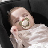 Mooma Clown & Butterfly Soothers 18+ months Pack of 2 - Light Orange & River Green - Wee Bambino