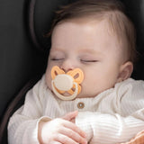 Mooma Clown & Butterfly Soothers 18+ months Pack of 2 - Light Orange & River Green - Wee Bambino