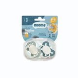 Mooma Clown & Butterfly Soothers 18+ months Pack of 2 - River Green & Ball Blue - Wee Bambino