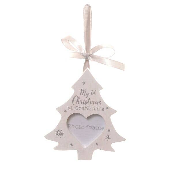 My First Christmas at Grandma's Hanging Photo Frame - Wee Bambino