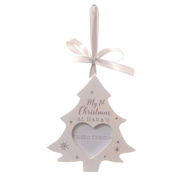 My First Christmas at Nana's Hanging Photo Frame - Wee Bambino