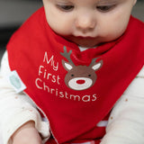 My First Christmas - Reindeer Bib - Wee Bambino